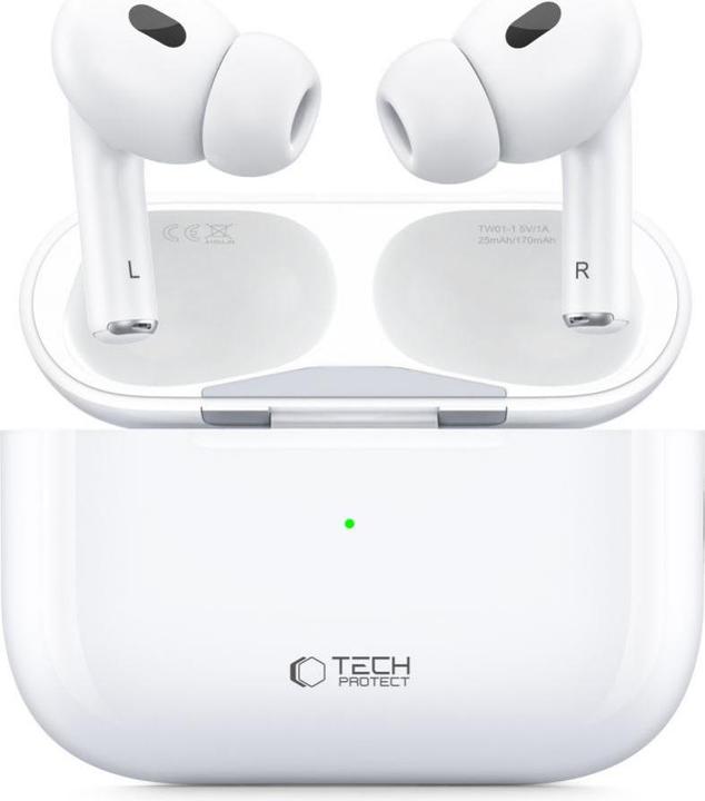 Image du produit Tech-Protect Casque UltraBoost Pro sans fil TWS - blanc (4.50 h, Sans fil)
