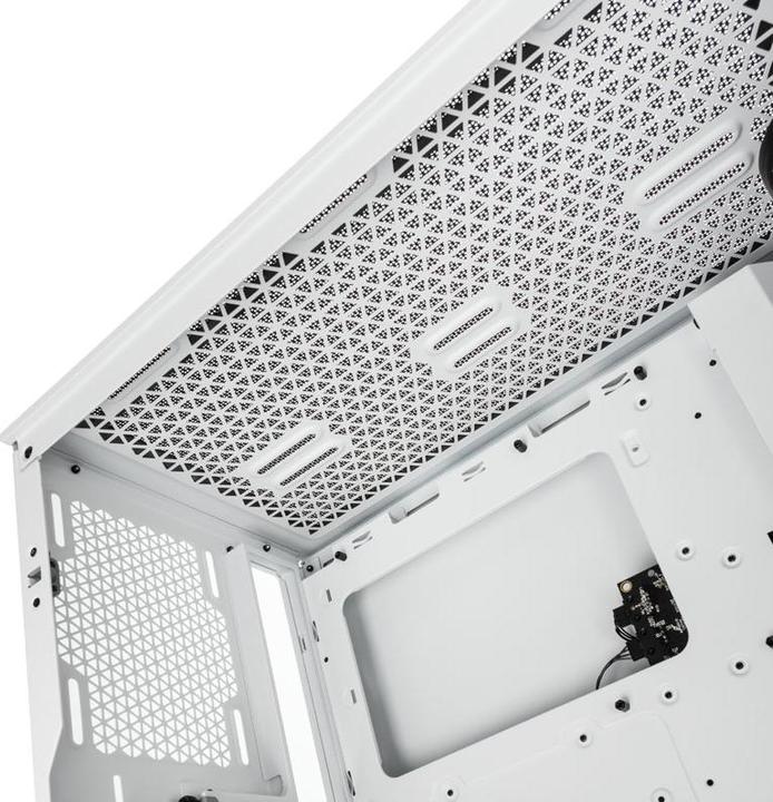 Produktbild Corsair iCUE 4000X RGB Mid-Tower White-Gehäuse aus gehärtetem Glas (mATX, Mini-ITX, ATX, E-ATX)