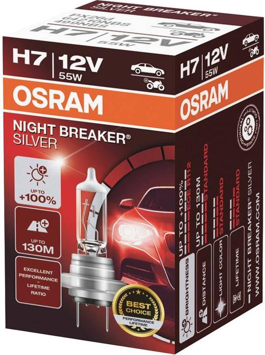 Actual product image Osram Bulb Night Breaker Silver H7 (H7)
