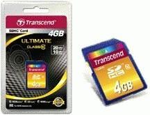Image du produit Transcend SDHC 200x (4 Go, SDHC, U1, UHS-I)