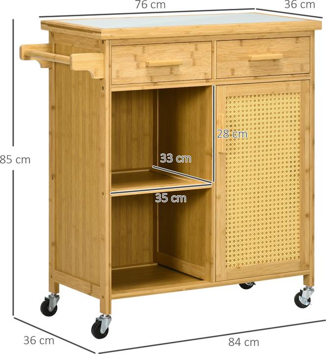 Produktbild Homcom Küchenwagen