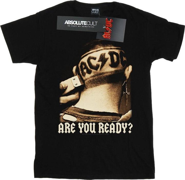 Produktbild AC/DC Mädchen Sind Sie bereit Haare rasieren Baumwolle TShirt (152, 158)