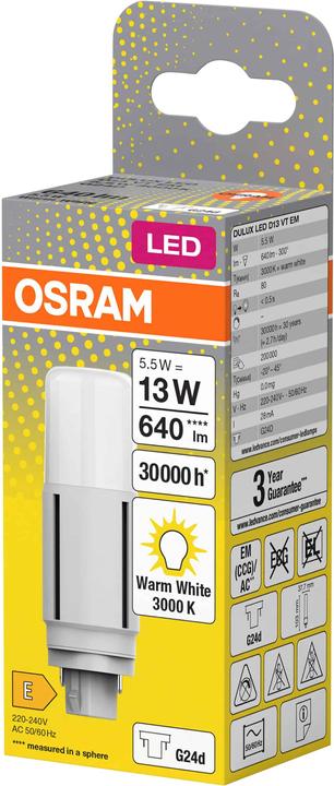 Image du produit Osram Dulux D (G24d, 5.50 W, 640 lm, 1 x, E)