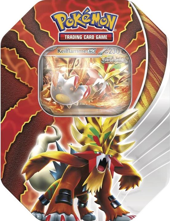 Actual product image Pokémon Tin-Box Paradox-Schicksale: Keilflamme (German, Tin)