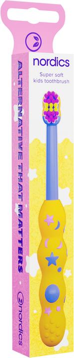 Actual product image Nordics Toothbrush for Children Yellow 4080 Super Softics - (Soft)