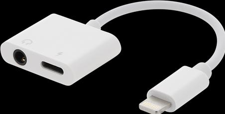Actual product image Deltaco IPLH-594 mobile phone cable White + USB C
