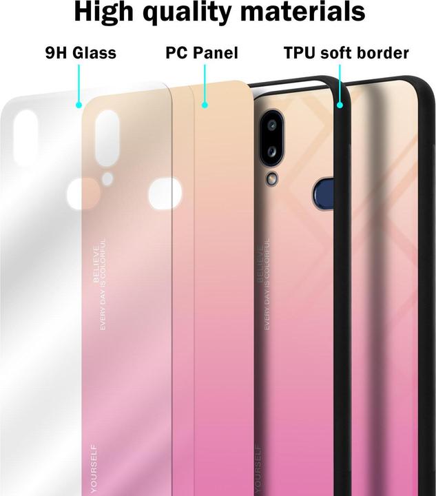 Produktbild Cadorabo TPU 2 Farben Glas Cover (Samsung Galaxy A10s, Samsung Galaxy M01s)