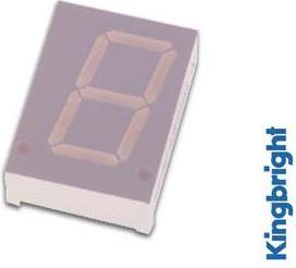 Actual product image Velleman 20mm Single-Digit Display Common Anode Yellow (Display)