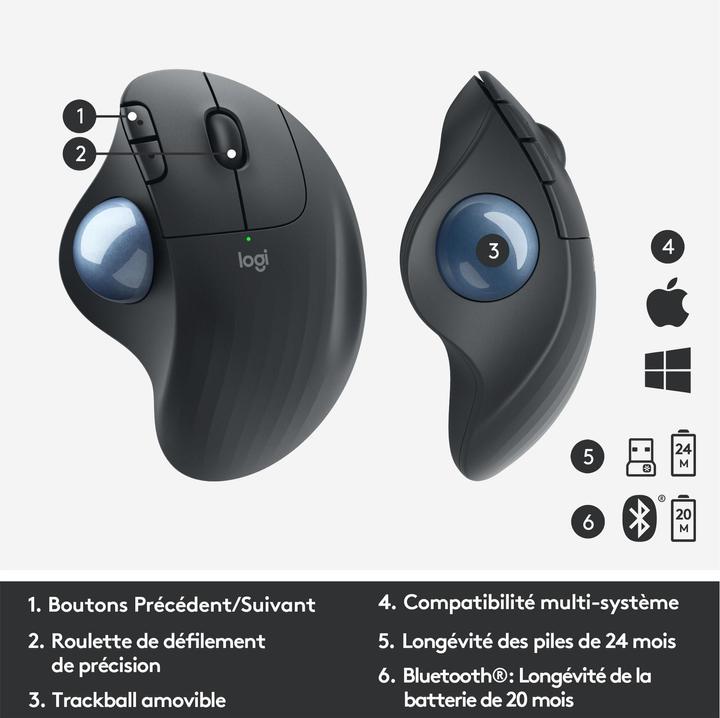 Image du produit Logitech Ergo M575 (Sans fil)