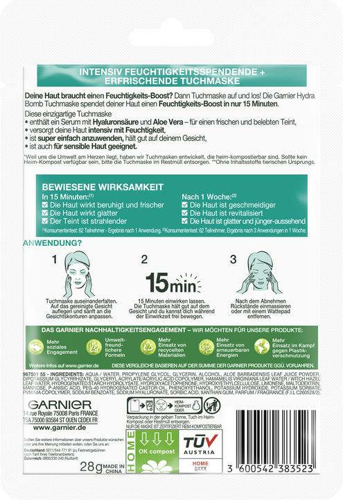 Produktbild Garnier Tissue Mask