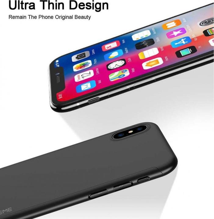 Immagine prodotto Floveme Custodia in vetro antiproiettile a 360 gradi per iPhone XS, protezione a 360 gradi (1 Pezzo/i, Apple iPhone XS)