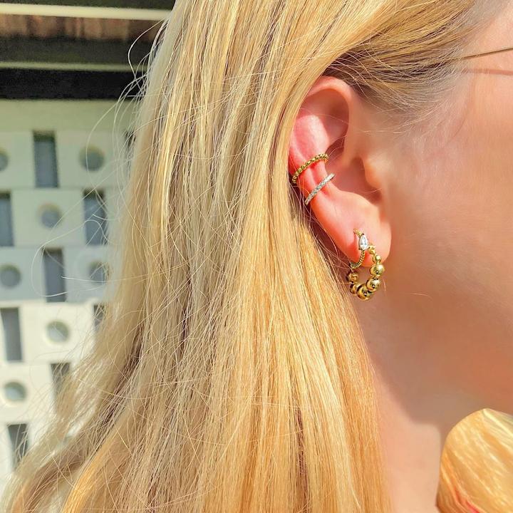 Produktbild Candy Ear Cuff Pop, 925 Sterling Silber, vergoldet (925 Sterling Silber, 18k vergoldet)