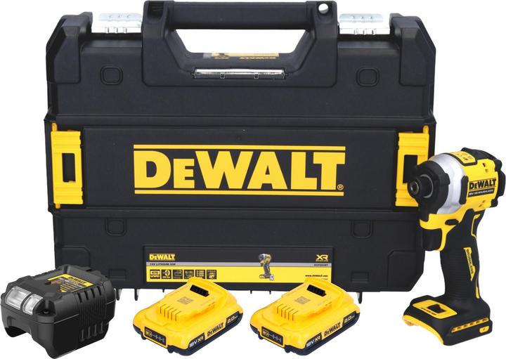 Produktbild DeWalt DCF 850 D2T Akku Schlagschrauber 18 V 205 Nm 1/4" Brushless + 2x Akku 2,0 Ah + Ladegerät + (Batteriebetrieb)