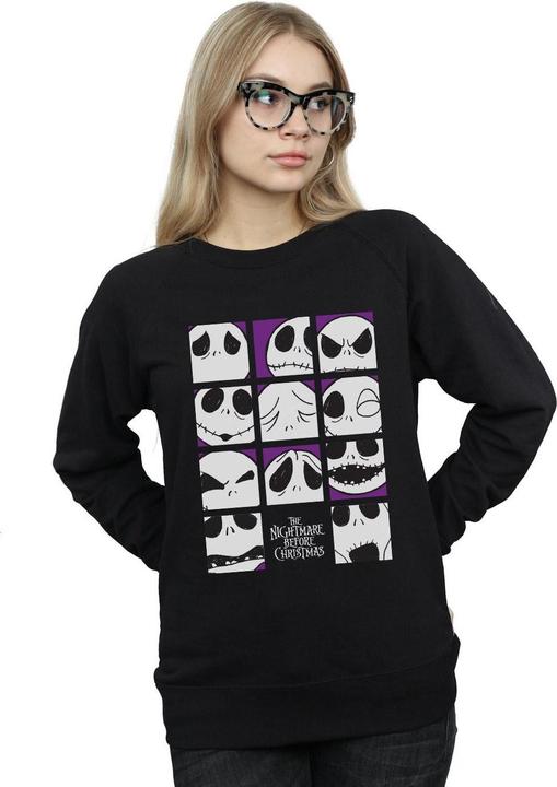 Immagine prodotto Disney Nightmare Before Christmas Many Faces Of Jack Squares Felpa Donna (XL)