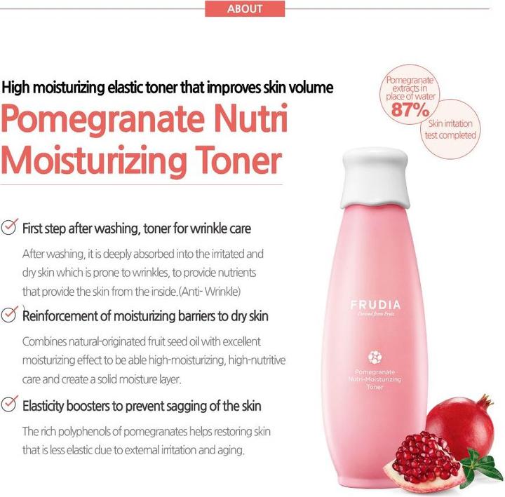 Produktbild Frudia Nutri-Moisturizing Toner Pomegranate Nourishing And Moisturizing Toner 195Ml (195 ml)