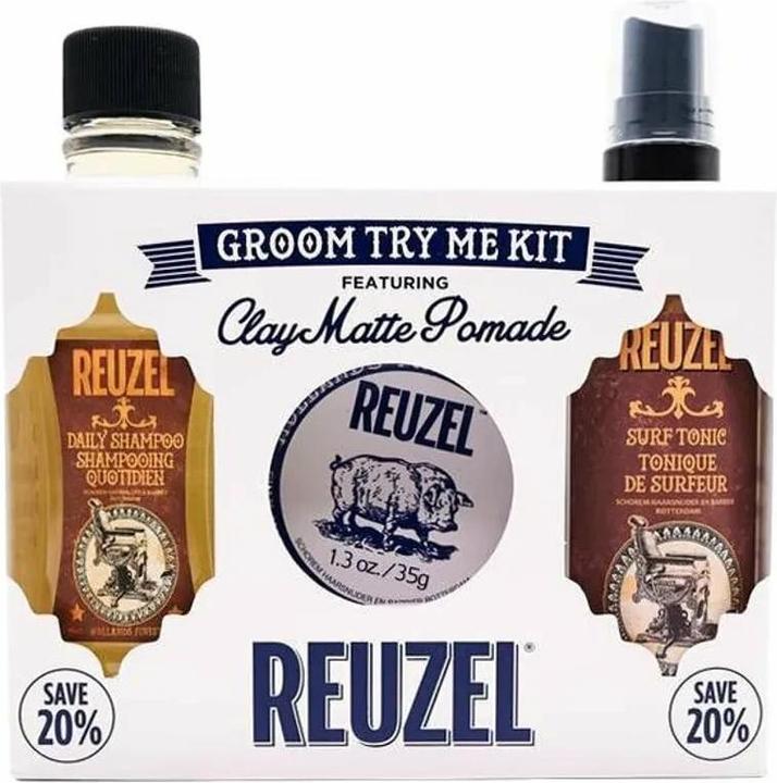 Actual product image Reuzel Try Groom kit - Clay Matte (Hair care set)