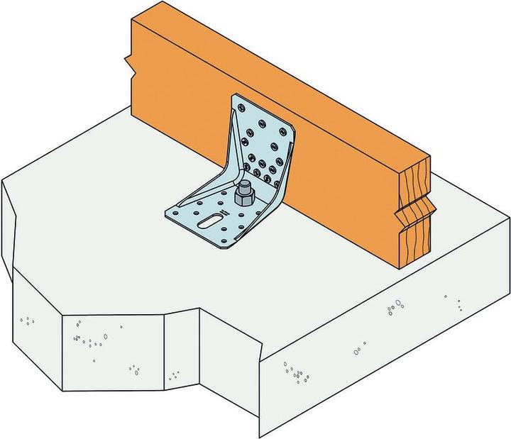 Immagine prodotto Simpson Sst Angoli SST ABR 100, acciaio zin.al fuoco (Connettore angolare, 1 pz.)