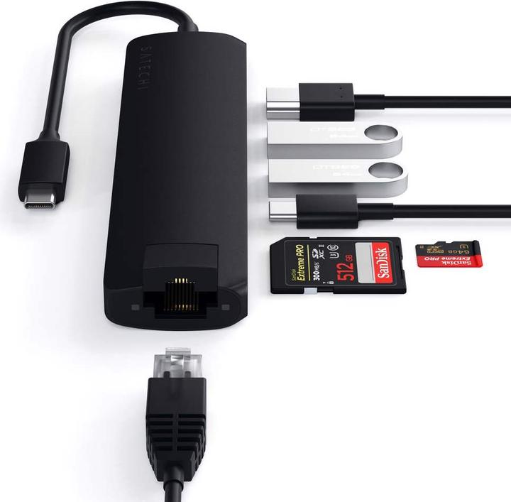 Immagine prodotto Satechi ST-UCSMA3K (USB-C, 7 Porti)