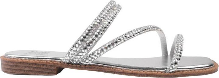 Actual product image Where's That From Womens/Ladies Dream Diamante Strappy Flat Sandals (38)