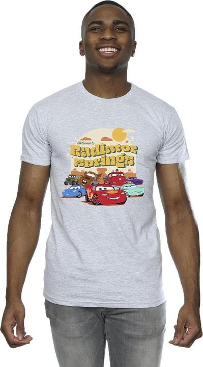 Actual product image Disney Mens Cars Radiator Springs Group T-Shirt (4XL)