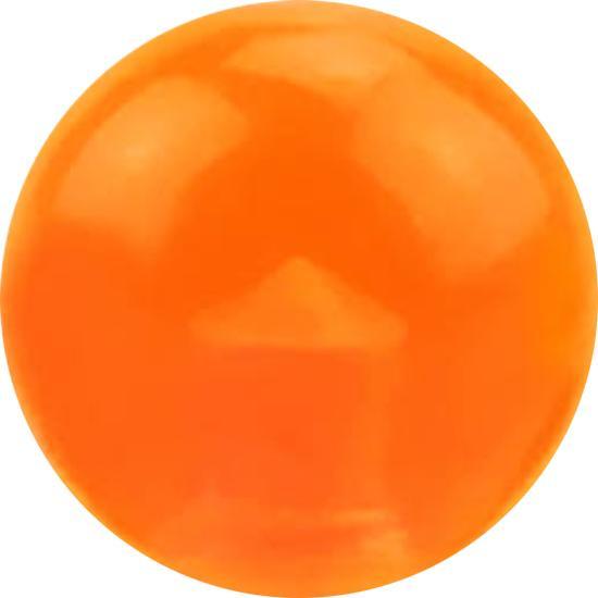 Actual product image Star Piercing Micro ball orange transparent (without brass, Acrylic)