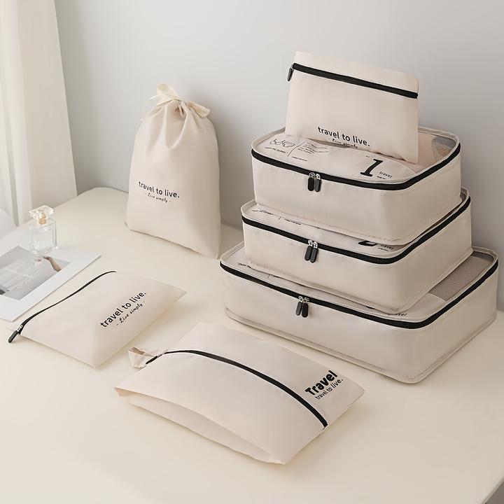 Image du produit Only-Bags.Store 7 cubes d'emballage pour valises, organisateur d'emballage de bagages légers, compression stockage