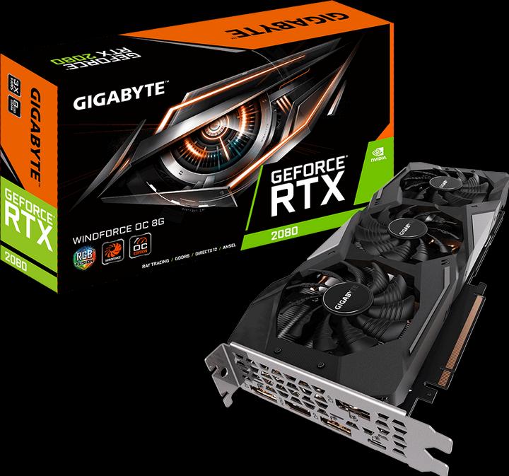 Actual product image Gigabyte GeForce RTX 2080 Windforce OC 8G (8 GB)