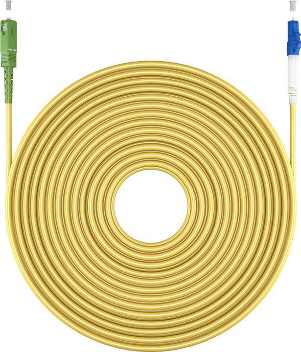Produktbild Goobay Glasfaserkabel FTTH, Singlemode OS2 Yellow, Gelb Simplex, 5 m (S/UTP, 5 m)