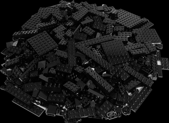 Actual product image LEGO Bricks Black mixed - 100 pieces - Black bricks mix - NEW (0, LEGO Accessories)