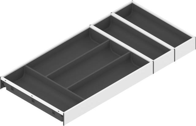 Produktbild Blum Ambia-Line Besteckkasten 624x300x50, Stahl seidenweiss oriongrau matt (1 Stk.)