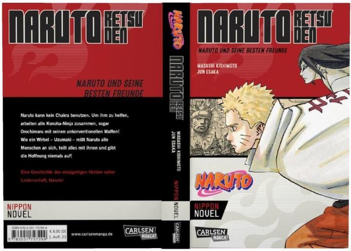 Actual product image Naruto Retsuden: Naruto und seine besten Freunde (Nippon Novel) (German, Masashi Kishimoto, Jun Esaka, 2023)