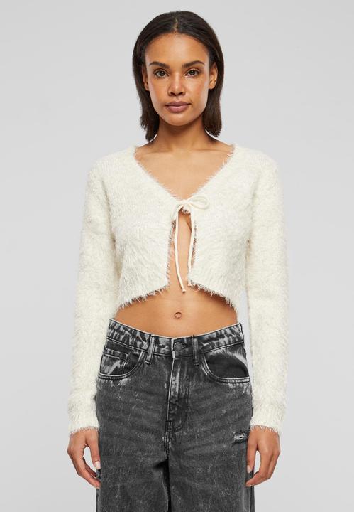 Image du produit Urban Classics Ladies Tied Cropped Feather Cardigan - 117653 (4XL)