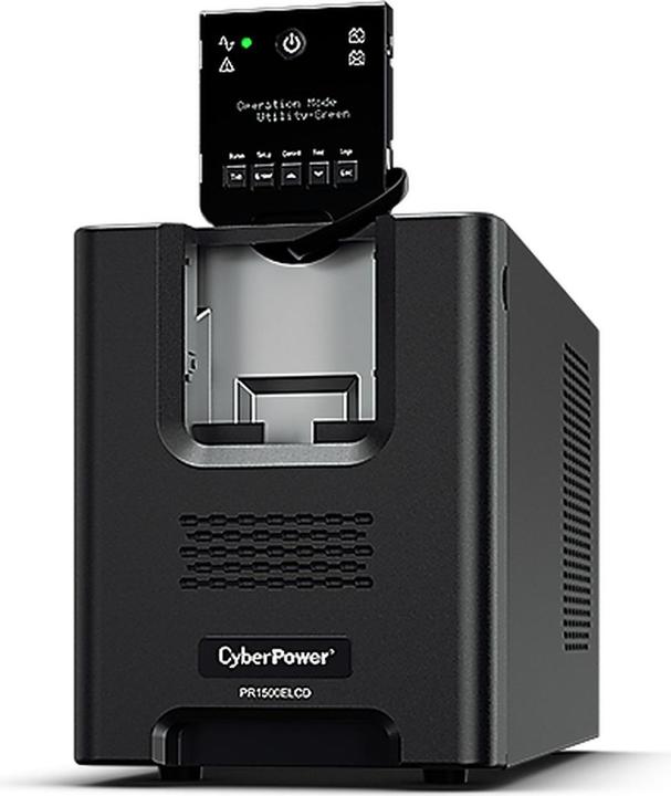 Immagine prodotto Cyberpower PR1500ELCD Line-Interactive 1500VA/1350W Sinsuwelle AVR LCD Output(8) IEC RS232 USB HID EPO SNM... (1500 VA, 1350 W, Interattivo linea UPS)