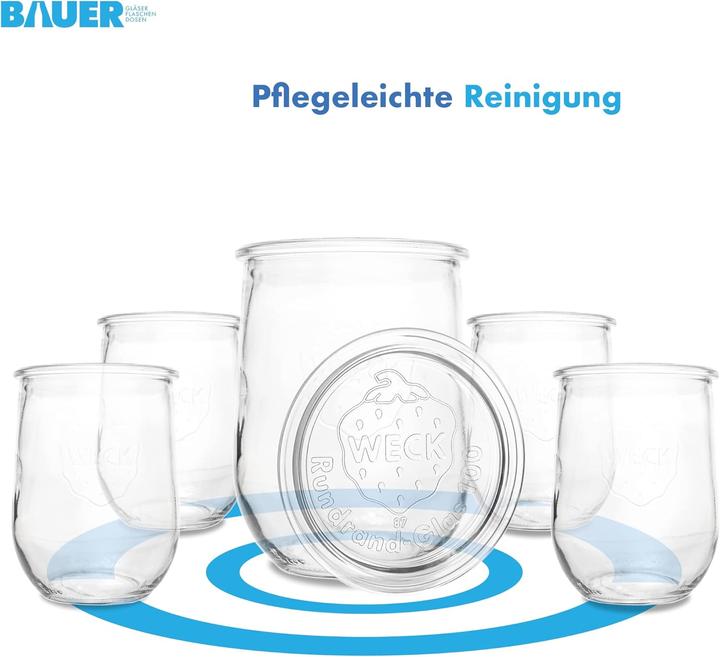 Image du produit Flaschenbauer.de Lot de 12 pots de 1L, bocaux à conserves (12 pcs, 1 l)