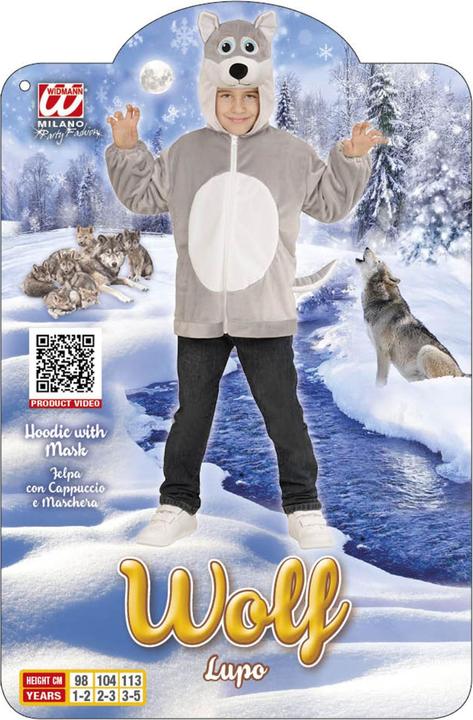 Image du produit Widmann COSTUME WOLF SOFT PLUSH (veste avec capuche), 104 cm / 2-3 ans (2, 3)