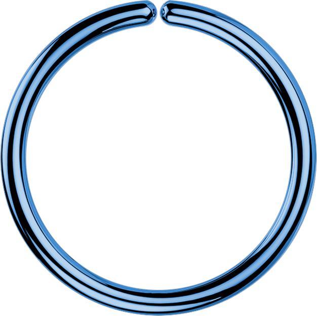 Actual product image Star Piercing Micro Piercing Ring dark blue (without brass, Surgical steel 316L)