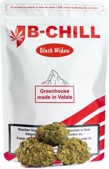 Actual product image B-Chill CBD, Black Widow, 30g (30 g, Indoor)