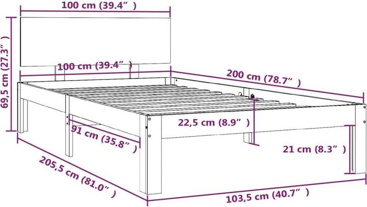 Image du produit VidaXL Valina (100 x 200 cm)