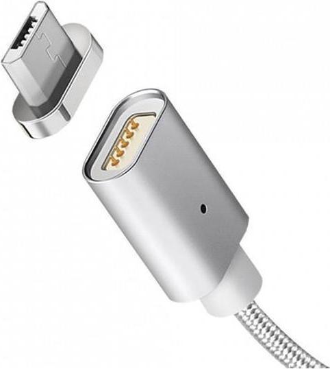 Produktbild Maclean Câble USB vers Lightning ou Micro-USB avec embout magnétique (Argent) (1 m, USB 2.0)