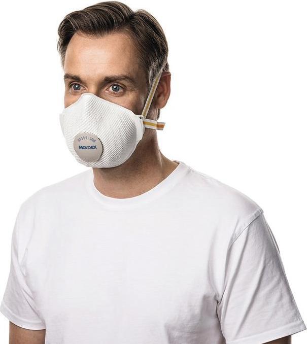Image du produit Moldex Masque de protection respiratoire Air Plus ProValve 340801 EN 149:2001 + A1:2009 FFP3 R D valve e... (FFP3, 5 x)