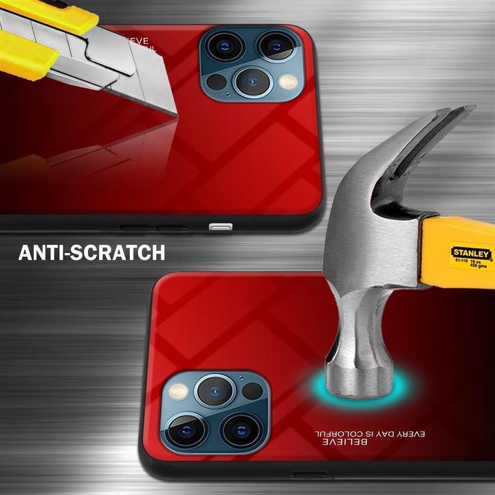 Image du produit Cadorabo Couverture en verre TPU 2 couleurs (Apple iPhone 12 Pro Max)