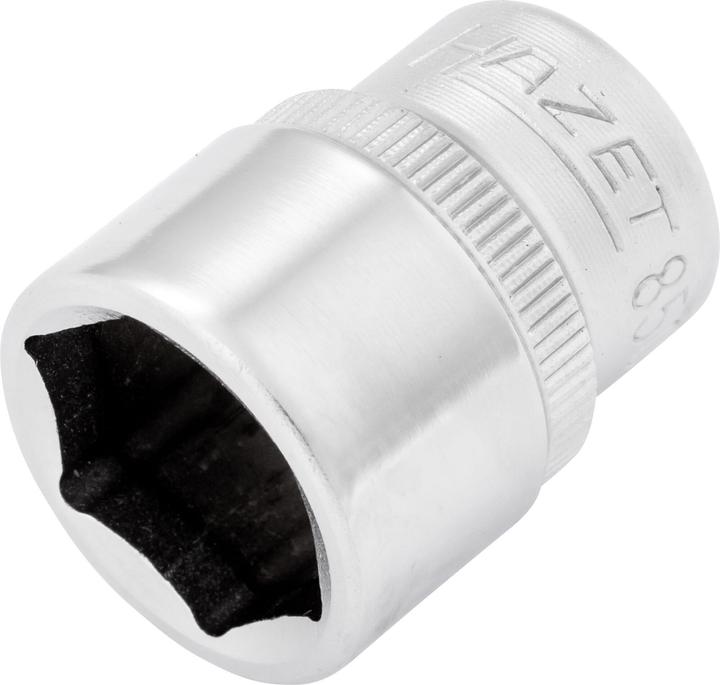 Actual product image HAZET Socket ∙ hexagon 850-14 ∙ Square, hollow 6.3 mm (1/4 inch) ∙ Outside hexagon traction profile… (14 mm)