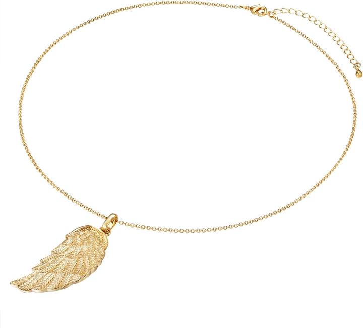 Actual product image Rafaela Donata Ladies angel wings brass yellow gold 50.0 cm base chain + 7.0 cm extension - 11940 (Brass)