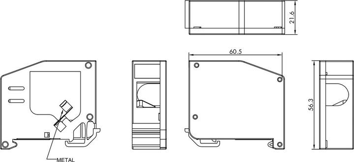 Nutritional values and ingredients Roline Mounting rail adapter