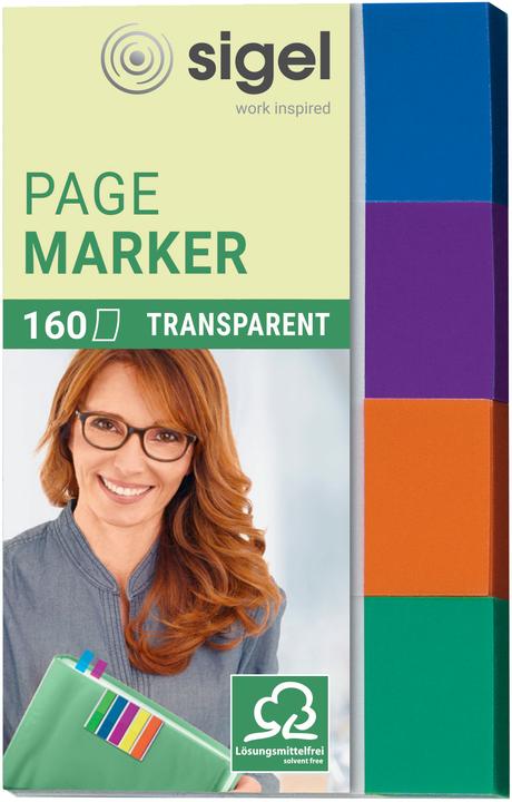 Image du produit Sigel Notes repositionnables Transparent (20 x 50 mm)