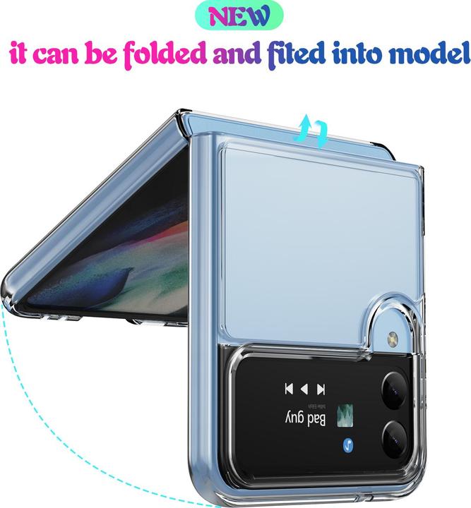 Actual product image PhoneLook Coque Gel transparent Silicone Super Clear flexible (Samsung Galaxy Z Flip4)