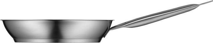 Produktbild WMF Edelstahlpfanne Bratpfanne 24cm Pfanne Gourmet Plus Induktion unbeschichtet (24 cm, Bratpfanne, Edelstahl)