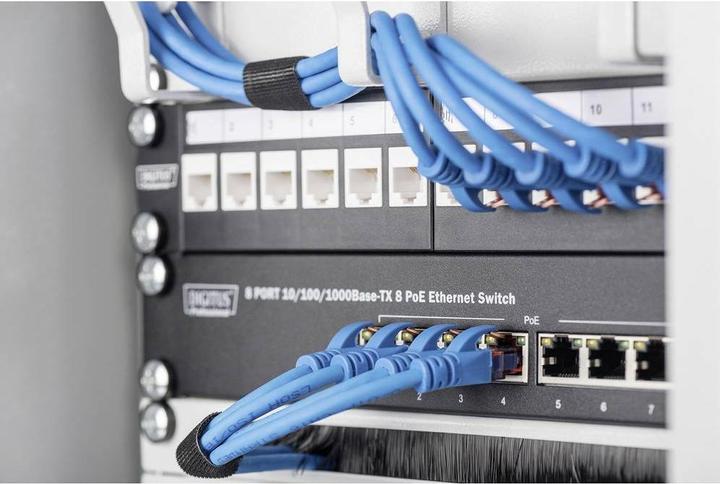 Produktbild Digitus 10zoll Kabel Management Panel 1HE 3 Ringe Farbe Grau RAL 7035