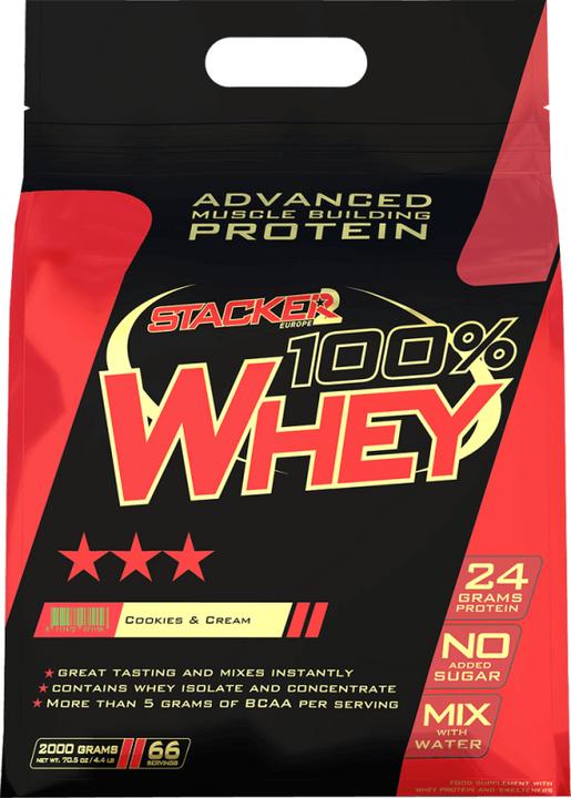 Produktbild Stackers 100% Whey (Cookies & Cream, 2000 g)