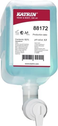 Actual product image Katrin Shower Gel Head & Body Arctic Breeze 12 x 500 ml soothing balm for body and hair, 12 S (500 ml)
